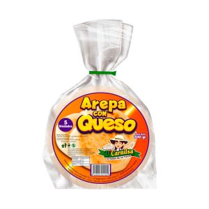 Arepa rellena de queso carnilsa