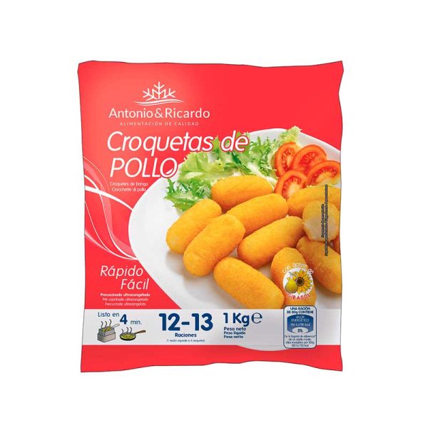 Croquetas de pollo 1kg A&R